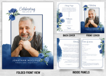 Folded Memorial Card - 2117