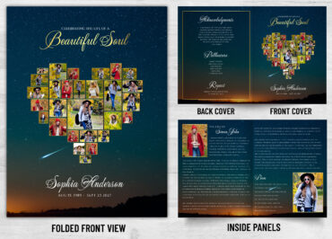 Folded Memorial Card - 2121