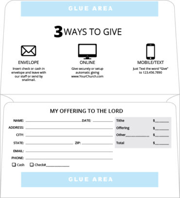 Remittance Tithe Offering Giving Envelope