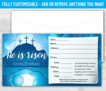 Tithe Giving Offering Church Envelope