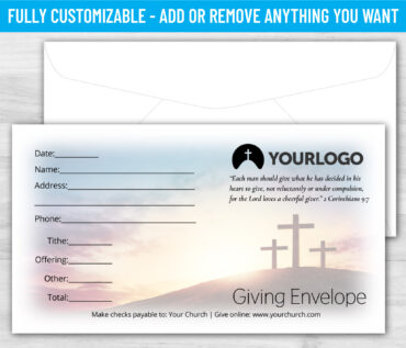 Tithe Giving Offering Church Envelope