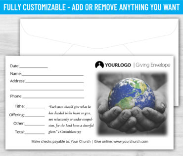 Tithe Giving Offering Church Envelope