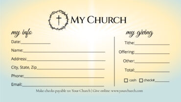 Church Giving Envelopes Church Giving Envelopes