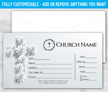 Tithe Giving Offering Church Envelope