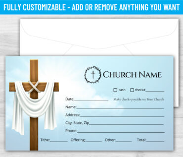 Tithe Giving Offering Church Envelope