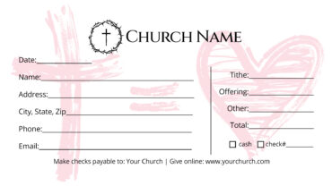 Church Giving Offering Tithe Envelope