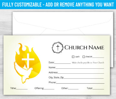 Tithe Giving Offering Church Envelope