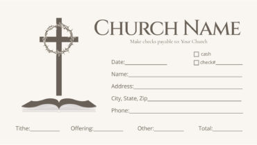 Church Giving Offering Tithe Envelope