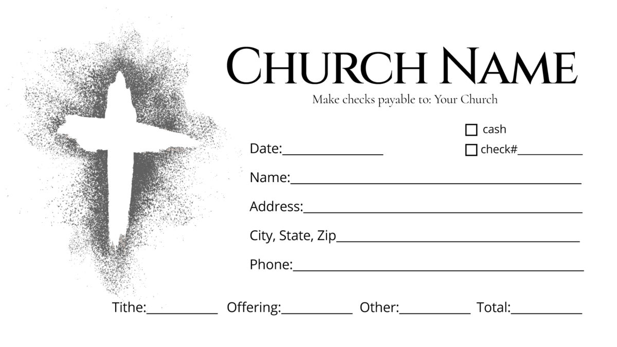 Tithe Giving Offering Church Envelope