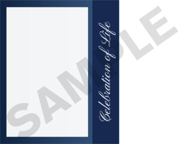 Funeral Memorial Program PrePrinted Shell Folder