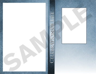 Funeral Memorial Program PrePrinted Shell Folder
