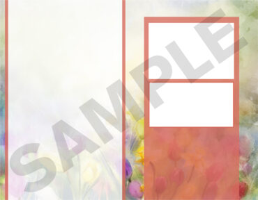 Funeral Memorial Program PrePrinted Shell Folder
