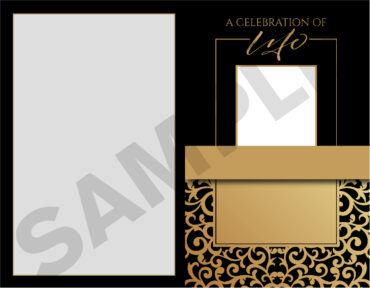 Funeral Memorial Program PrePrinted Shell Folder