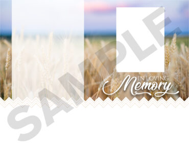 Funeral Memorial Program PrePrinted Shell Folder