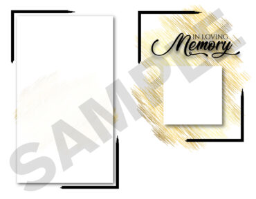 Funeral Memorial Program PrePrinted Shell Folder