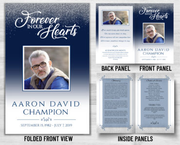 Funeral Memorial Program PrePrinted Shell Folder