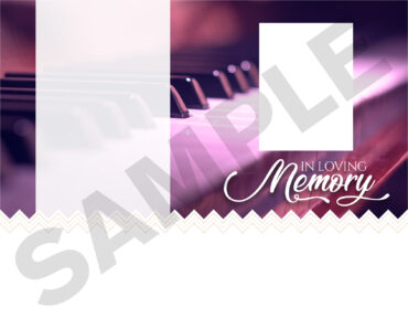 Funeral Memorial Program PrePrinted Shell Folder