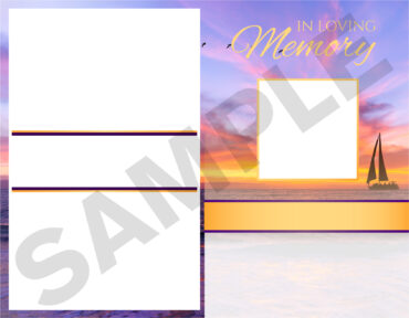 Funeral Memorial Program PrePrinted Shell Folder