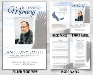 Funeral Memorial Program PrePrinted Shell Folder