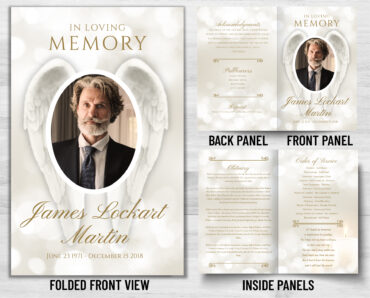 Funeral Memorial Program PrePrinted Shell Folder