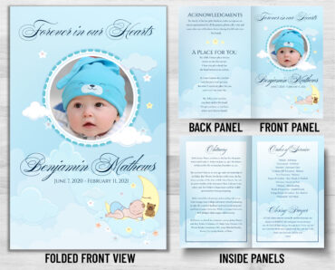 Funeral Memorial Program PrePrinted Shell Folder