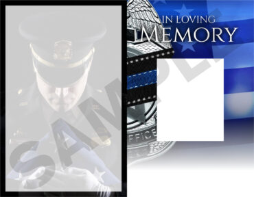 Funeral Memorial Program PrePrinted Shell Folder