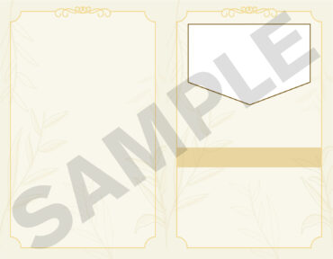 Funeral Memorial Program PrePrinted Shell Folder