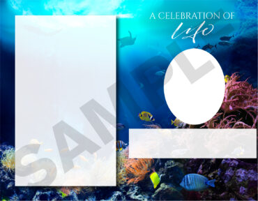 Funeral Memorial Program PrePrinted Shell